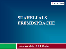 5.0 out of 5 stars 5. Suaheli Unterricht A T T Center