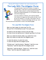Lady With The Alligator Purse Song Fill Online Printable Fillable Blank Pdffiller