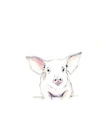 Tattooed Pigs 11 Tattoo Pictures To Pin On Pinterest Pig Art Pig Drawing Animal Drawings