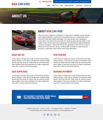 Fantastic Free Of Charge Usa Car Hire Service Resp Website Design 01 Car Hire And Car Rental Website De Suggest Car Rental Website Car Hire Hire Services