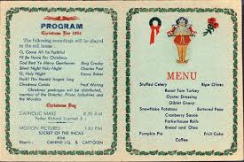 Cellhouse Menu For Christmas 1954 Christmas Menu Alcatraz Christmas Ephemera