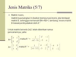 Beberapa matriks termasuk dalam matriks khusus dan punya rumus cepat determinanya. Matriks Dan Determinan Ppt Download