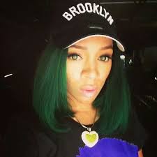Green Eyes Green Hair Lil Mama Rapper Green Hair Black Hair Magazine Hair Magazine