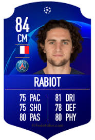 Fifa 21 è disponibile per le piattaforme playstation 4, xbox one, pc e nintendo switch e su playstation 5 ed xbox one x. Adrien Rabiot Fifa 19 Rating Card Price