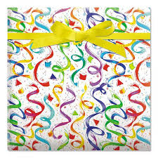 Birthday printable wrapping paper is a fun and inexpensive way to wrap a gift. Happy Birthday Confetti Jumbo Rolled Gift Wrap Colorful Images