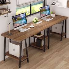 Choosing The Right Two Person Desk For Your Office Or Home Office Can Be Pretty Challenging But Tribesi Home Office Setup Home Office Design Home Office Desks