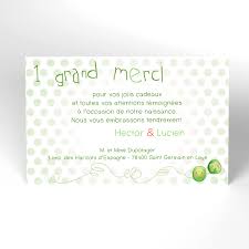 Il ne faut pas oublier que les convives y ont participé d'une ma. Carte De Remerciement 2 Petits Pois Jumeaux Carte Remerciement