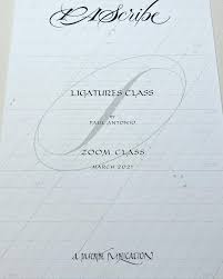 Maybe you would like to learn more about one of these? Ligatures Today Is The Ligatures Paul Antonio Scribe Facebook