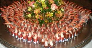 I thought it might be nice to share a few ideas that might help you with a party or to ring in 2013! Shrimp Cocktail Shooters Parties Pinterest Wedding Buffet Food Buffet Food Party Food Appetizers