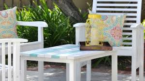 Slate patio table table makeover patio table top modern farmhouse table glass top patio diy patio patio table. How To Paint Outdoor Wood Furniture And Make It Last For Years