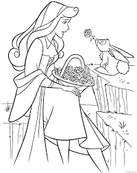 Sleeping beauty with animals coloring pages for kids printable. Sleeping Beauty Coloring Pages For Kids Coloring4free Coloring4free Com