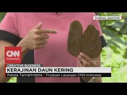 Kreatif Daun Kering Disulap Jadi Kerajinan Beromset Puluhan Juta Rupiah Youtube