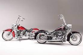 The softail heritage is already a very popular motorcycle and is often used for cool conversions. Heritage Softail Softail Deluxe Two Harleys One Painter Softail Deluxe Harley Davidson Softail