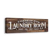 Because most of them are made of wood or galvanized metal, the look is always rustic and warm. Kas Home Vintage Laundry Room Canvas Wall Art Rustic Laundry Rules Prints Signs Framed Bathroom Laundry Room Decor 17 X 6 Inch Laundry C Buy Online In Bahamas At Bahamas Desertcart Com Productid 142961833
