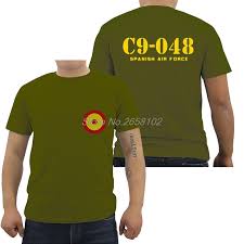 Men Cotton T Shirt Fashion Spanish Air Force Roundel T Shirt Spaf Spain Tee Casual Shirt Harajuku Streetwear Fitness