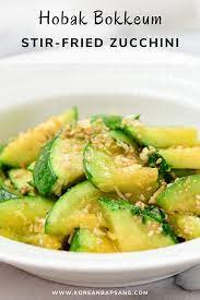 Hobak Bokkeum Stir Fried Zucchini Korean Side Dishes Zucchini Side Dishes Asian Recipes