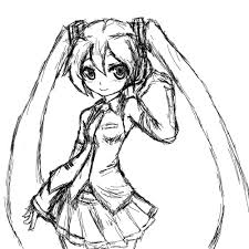 Miku Hatsune Coloring Pages Chibi Coloring Pages Coloring Pages Hatsune Miku