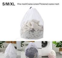 Wodtesl Mesh Laundry Bag with Drawstring Medium15.7X19.6 inch coarse mesh -  Heavy Duty Washing Machine Protector for Clothes, Underwear, Shirts, Jeans