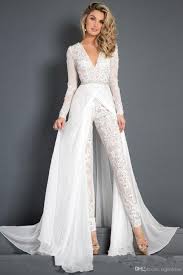 Hochzeitskleid Jumpsuit Valentins Day Braut Kleidung Couture Brautkleider