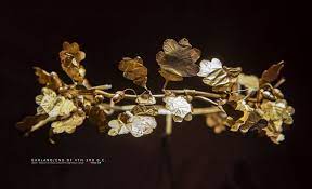 金花环前4世纪 3世纪末普拉塔历史文化遗产博物馆藏garland end of 4th 3rd b c musuem of history cultural heritage platar jewelry gold brooch