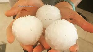 The hail started right when she got it in and everybody was stuck there until it was over. Severe Storms Bring Golf Ball Size Hail To Texas Video Abc News