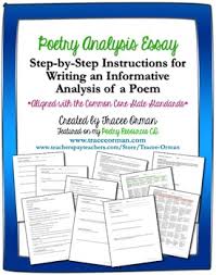 Critique article is the paper to make students highlight their evaluation of a particular article, book, statement, etc. Poetry Analysis Critique Essay Writing Common Core Aligned By Tracee Orman