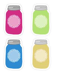 Love giving mason jar gifts? Colorful Mason Jar Tag Collection Free Printable The Cottage Market