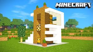 The glass panes make for large windows. Minecraft How To Make A Beautiful Modern Easy And Fast House Home Tutorial Youtube