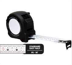 This tape divides one more time, down to 1 ⁄ 32 . Procarpenter Easy Half Tape Measure Fastcap