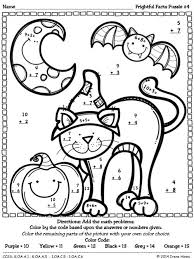 Halloween printable worksheets i abcteach provides over 49,000 worksheets page 0. Frightful Facts Basic Addition Halloween Color By The Code Math Puzzles This Unit Is Aligned To The C Halloween Math Halloween Math Worksheets Math Coloring