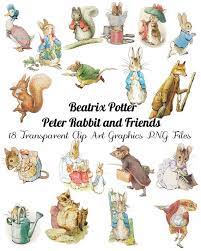 18 Peter Rabbit And Friends Clip Art Transparent Png Files Etsy In 2021 Peter Rabbit And Friends Peter Rabbit Illustration Beatrix Potter Illustrations