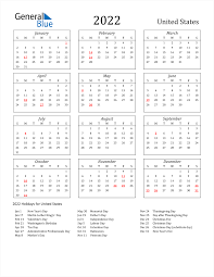 Download or print dozens of free printable 2022 calendars and calendar templates. 2022 United States Calendar With Holidays