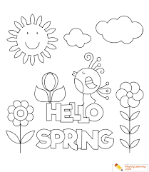 This is a cute set of preschool halloween activity pages for kids to practice cutting and pasting. Spring Coloring Page 21 Free Spring Coloring Page