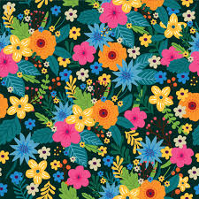 Abstract art decoration floral flowers ornamental pattern stencil svg black white openclipart. Colorful Vibrant Ditsy Floral Free Vector Arts Images Wowpatterns