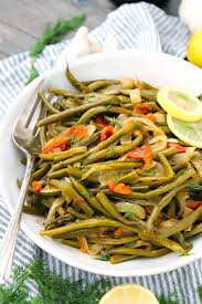 Add the green beans, water (1 cup), kosher salt (1/2 tablespoon), and black pepper (1/4 teaspoon). Greek Green Beans Fasolakia Bowl Of Delicious