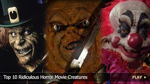 Here are the scariest horror movie villains to terrorize the big screen/serve as your halloween costume vision board. Top 10 Ridiculous Horror Movie Creatures Watchmojo Com