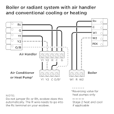 Supervision is needed by a licensed hvacr tech while doing this as experience and apprenticeship how an air handler & heat pump work & are controlled by 24v thermostat wires! Ecobee3 Lite Wiring Diagrams Ecobee Support