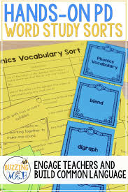 Word Study Sorts For Balanced Literacy Professional Development In 2020 Word Study Professional Development Word Study Activities