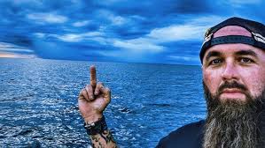 Crazy Thunder Storm in a Boat