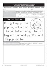 Early reading phonics worksheets abc sounds reading program. Using The Phonic Dictation Passages For At Home Decodable Reading Material Pld Promoting Literacy Development