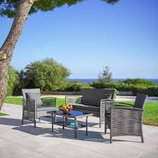Loungegarnitur Julie Grau Modern Kunststoff Textil Modern Living Lounge Garnitur Gartenmobel Sets Terrassengestaltung