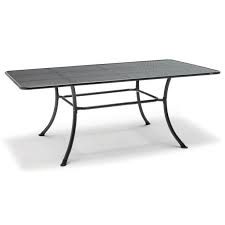 Kettler Rectangular Mesh Top Steel Patio Dining Table Walmart Com Patio Dining Table Patio Dining Dining Table