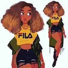 Pernille Orum Join My Patreon Link In Bio On Twitter Black Girl Cartoon Black Women Art Black Girl Magic Art
