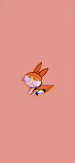 This is a an aesthetic of the powerpuff girls: Blossom Phone Wallpaper Powerpuff Girls Wallpaper Girl Iphone Wallpaper Cute Emoji Wallpaper