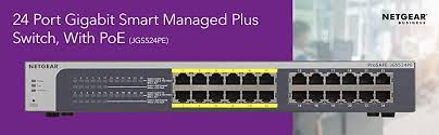Netgear Prosafe 24 Port Gigabit Poe Web Managed Plus Switch With 12 Poe Ports 100w Jgs524pe Lifetime Warranty Newegg Com