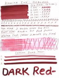 diamine oxblood fountain pen ink review pen chalet