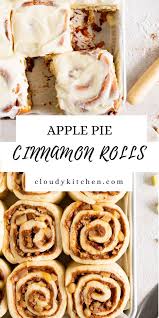 Apple Pie Cinnamon Rolls Recipe Cinnamon Rolls Sweet Breakfast Yummy Food Dessert