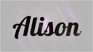 Significado De Alison Nombre Ingles Para Tu Bebe Nino O Nina Origen Y Personalidad Youtube