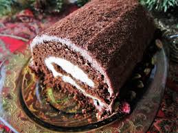 Vegan Yule Log Cake With Chestnut Cream Filling Vegan Holiday Recipes Yule Log Cake Gluten Free Yule Log