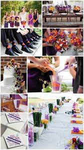 3 Cute And Quirky Color Schemes For Bold Brides Orange Wedding Colors Wedding Theme Colors Orange Purple Wedding